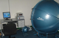 Esfera de integração e sistema de teste Esfera de integração e sistema de teste
